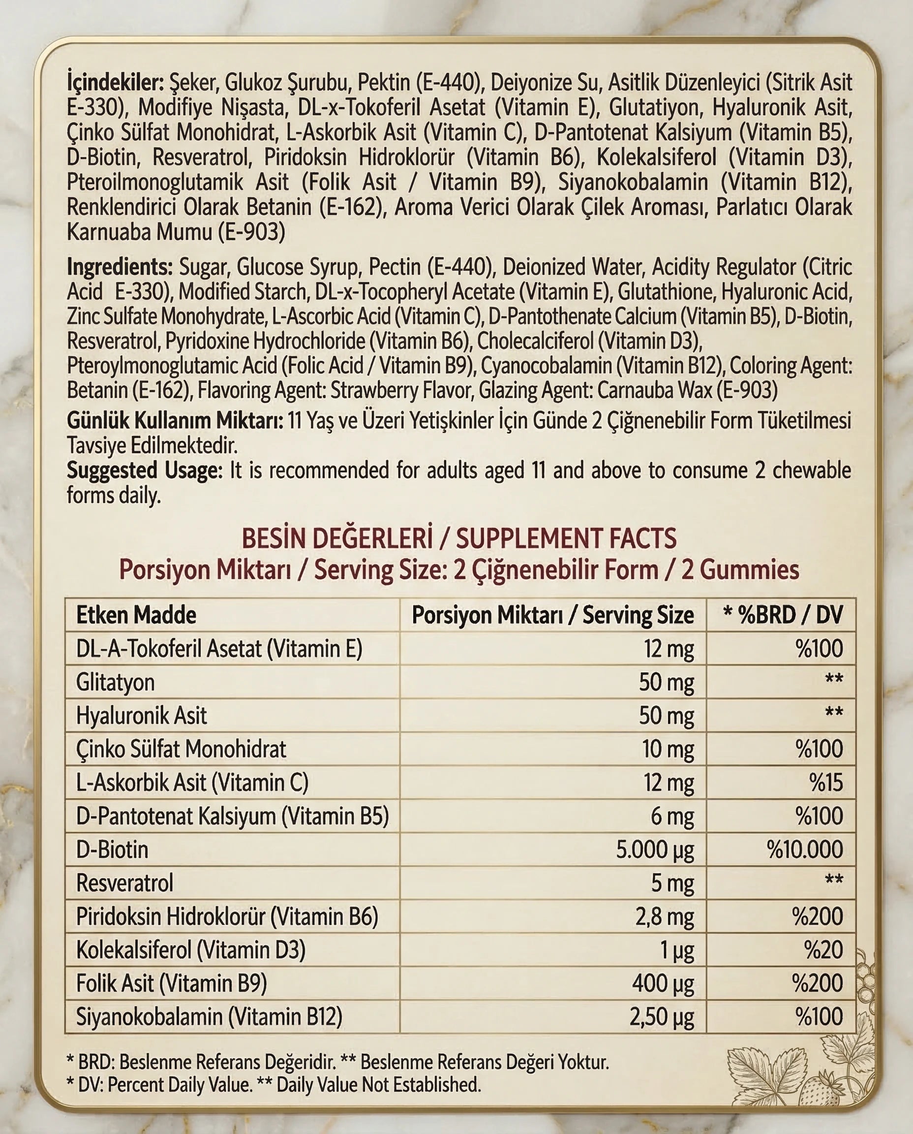 NOVALIYA Beauty & Saç & Cilt Vitamini